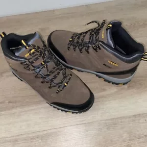 skechers hiking brown boots lace up outdoor travel weatherproof foot wear - Picture 1 of 8