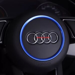 Fits Audi TT/8J A1 A3 S3 A4 S4 A5 A6 A7 S7 Q2 Q3 Q5 Steering Wheel Ring Blue