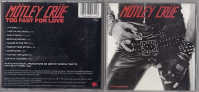 Motley Crue - Too Fast For Love CD ELEKTRA METAL ROCK 960174-2 - Image 1 of 4