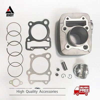 适用于川崎 KLX140 150 气缸套件标准 58 毫米块活塞环美国库存 — 第 1/4 张图片