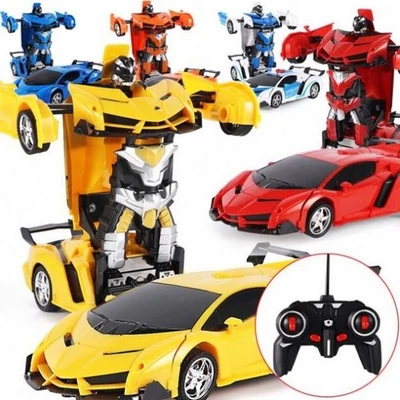 Wireless Remote Control Car Deformation Big Robot car toy for children - Image 1 of 4