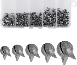 Big Size abnehmbare Split Shot Angelgewichte Kit - 100 Pack Sortiment - Bild 1 von 7