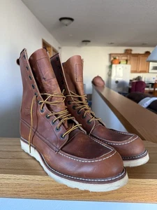 Neu mit Karton - Red Wing 877 Herren 8 Zoll Stiefel Leder 11B Hergestellt in den USA - Bild 1 von 11