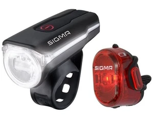 Set luci Sigma Sport AURA 60 USB / Nugget II RL - Foto 1 di 9