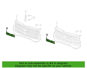 Genuine GM  # 84360934 Black GMC  Front Grille Emblem * USED , BUT NICE * - Bild 1 von 7