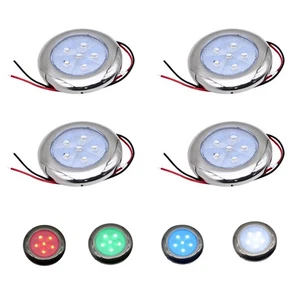 Marine Boat Courtesy Lights 3 Inch RGBW LED Cabin Light IP67 Waterproof Stain... - Picture 1 of 5