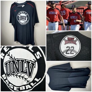 unlv rebels nike Team Issued Baseball Travel Game Used Training Shirt XL #22 - Picture 1 of 1