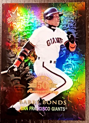 1998 Donruss Barry Bonds Leaf Prized Collections Refractor #PC371 /400 - Image 1 of 2