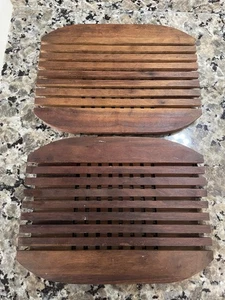 Vintage Art Deco Untersetzer Nussbaum - Bild 1 von 3