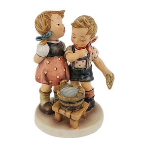 🚨 Hummel Figurine "BATH TIME" HUM #412 Goebel Germany 1978 Vintage Boy Girl - Picture 1 of 7