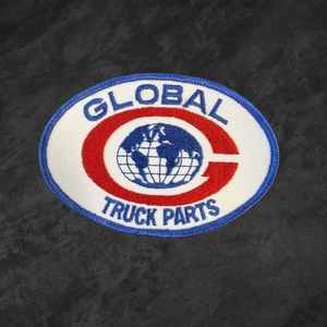 Global Truck Parts Patch Embroidered Iron On Badge Applique Automotive Logo - Picture 1 of 5