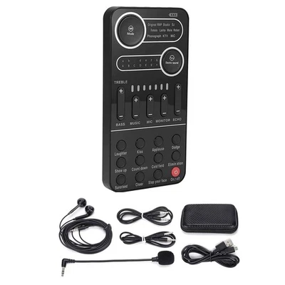 For IOS Sound Card Portable Mixer with Evade Function 13 Stones 9 Sound Effects - Image 1 of 4