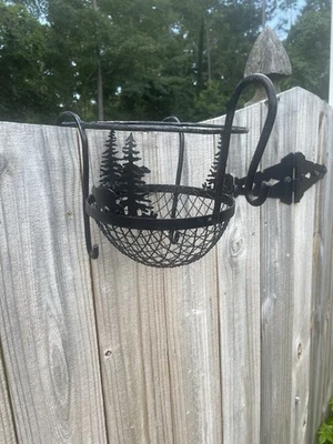REDUCIDO Oso Maceta Soporte Cesta Colgante Metal/Patio/Porche Jardín Idea Foto 1 de 4