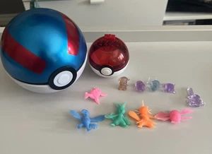 Pokemon TCG PokeBall Tin GREAT BALL Tin No Cards Has Dent Red Pokeball + Figuren - Bild 1 von 12