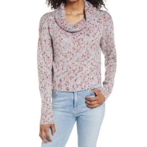 BP. Women's Slouchy Cowl Neck Sweater in Blue Cashmere Nep 2XS MSRP $49 - Picture 1 of 5