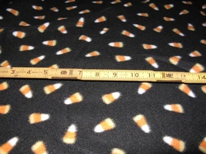 Blizzard Fleece Halloween Candy Corn Fabric 2.5 yds x 60" NEW Tossed - Picture 1 of 3