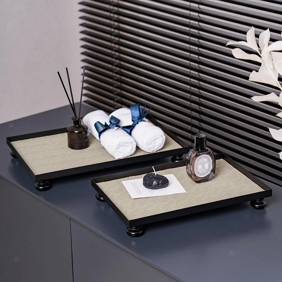 Vanity Tray Dish Serving Tray Storage Organizer Snack Bread Perfume Organizer - Image 1 of 1