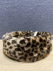 Diadema sombrero piel estampado leopardo años 60 vintage - Imagen 1 de 8
