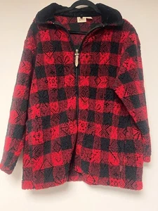 Woolrich Women’s Red And Black Pullover Jacket Size M - Picture 1 of 7