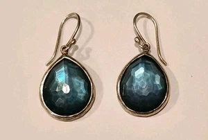 IPPOLITA Rock Candy Teardrop 925 Sterling Silver Lapis MOP Triplet Earrings - Picture 1 of 19