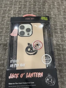NEU Pink Sky Jack O’ Lantern Glow In The Dark iPhone 14 Pro Max Hülle - Bild 1 von 2