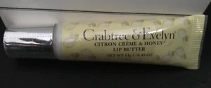 CRABTREE & EVELYN ZITRONE CREME & HONIG LIPPENBUTTER GLANZ TUBE 0,49 OZ NEU VERSIEGELT - Bild 1 von 1