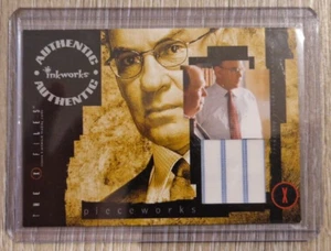 The X-Files Season 9 Pieceworks PW3 Chase Card Skinner Authentic Shirt Inkworks - Picture 1 of 2
