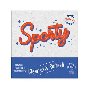 Downunder Wash Co . Sporty Cleanse & Refresh Menthol Camphor & Wintergreen 115g - Picture 1 of 1