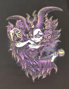 Malificent 'Mistress Of Evil' Black TeeFury T-Shirt Size 2XL XXL 25x31 - Picture 1 of 6