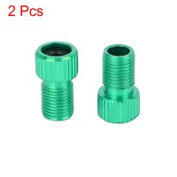 Purple Metal French to American Air Pump Tube Bike Valve Converter Adapter 5pcs