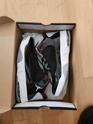 Sapato Jordan Max Aura 2 preto cimento tamanho 11.5 CK6636 006 LER - Imagem 1 de 4