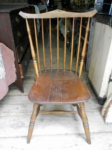 ANTIQUE 18th CENTURY NEW ENGLAND WINDSOR FANBACK CHAIR Cover