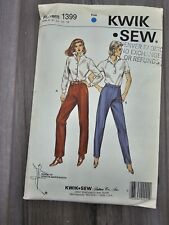 Kwik Sew 1399 Dress Pants Slacks Sewing Pattern Cut Stretch Knit Size 6-14
