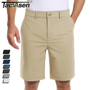 Pantalones Cortos de Golf para Hombres 9" Vestido Pantalones Cortos de Trabajo Secado Rápido Ligeros Informales Senderismo Pantalones Cortos - Imagen 1 de 76