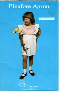 "Pinafore Apron" ©1983 Little Elegance Sewing Smocking Pattern Choose Sz Below - Picture 1 of 3