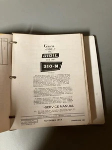 Cessna 310-L & 310-N Service Manual - Foto 1 di 7