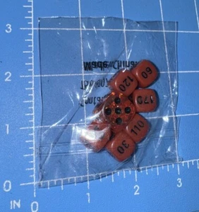 Dice Pokemon (6 Small Dice / 1 Large Die) Red - Picture 1 of 2