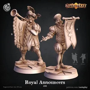 Royal Announcers | DnD Miniatures | Fantasy | RPG's | Tabletop Gaming| Tabletop - Picture 1 of 1