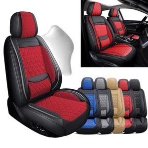 For Jeep Wrangler JK JL 2007-2023 Leather Car 5 Seat Covers Protector Full Set - Picture 1 of 50