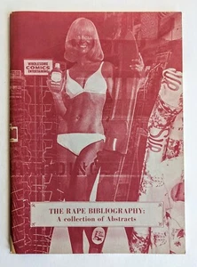RAPE BIBLIOGRAPHY: ABSTRACTS - LEGAL, MEDICAL, PSYCHOLOGICAL, SOCIOLOGICAL 1976 - Bild 1 von 9