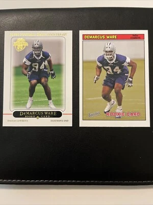 Demarcus Ware Rookie Card Lot - 2005 Topps 50th Anniversary & 2005 Topps Bazooka - Image 1 of 4