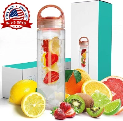 Botella para infusión de frutas a prueba de fugas 24 onzas calor verano Nuevo — 第 1/4 张图片