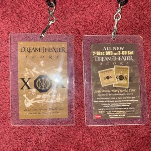 Dream Theater 2006 20th Anniversary Concert Tour Laminate Lanyard Radio City New - Picture 1 of 9
