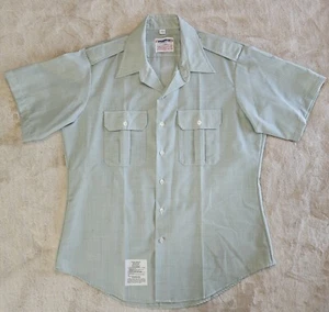 Propper BDU Military Short Sleeve Button Down Shirt 17 1/2 light green - Picture 1 of 10