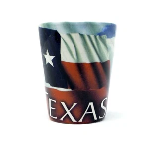 Texas Lone Star State Flag Shot Glass by Cuppa 2 Oz - Picture 1 of 3