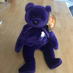 Vintage Ty Beanie Babies Princess Diana Bear Toy - Picture 1 of 12