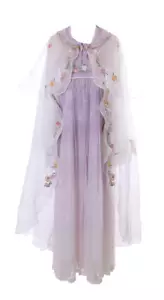 Han-010 Hanfu Traditional Purple Dress 3-Piece China Clothing Cosplay Costume - Picture 1 of 15