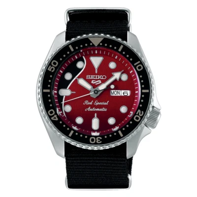 SEIKO 5 Red Special SRPE83K1 Limited Brian May Queen Automatic Watch 4R36 Guitar - Image 1 of 4