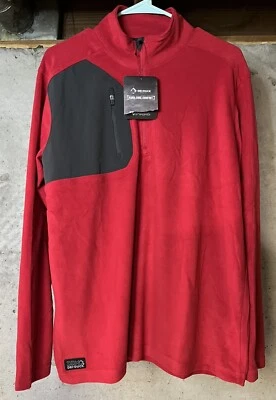 NEW DRI DUCK Fleece Pullover Jacket DDX Interval Men’s Size Medium Red - Image 1 of 4