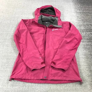 Berghaus Jacket Womens Large Full Zip Waterproof Lightweight Hoodie Pink Casual - Picture 1 of 10